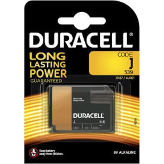 Duracell Security J Alkalisk 500 mAh