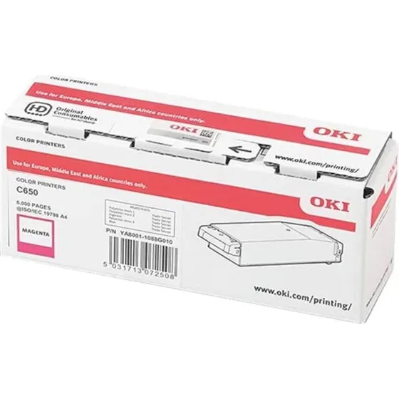 OKI C650dn Magenta Toner 09006128 (6.000 sider)