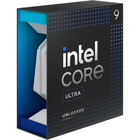 Intel Core Ultra 9 285 CPU, 24 kerner, LGA1851, med køler