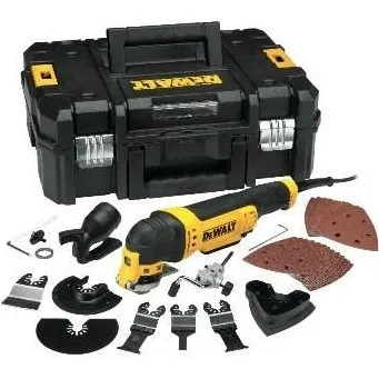 DeWALT DWE315KT-QS Multiværktøj 300W sort/gul med kuffert