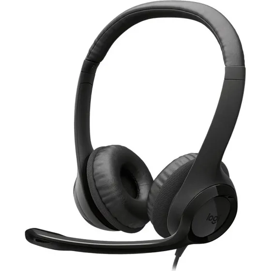 Logitech H390 USB-kablet headset, sort