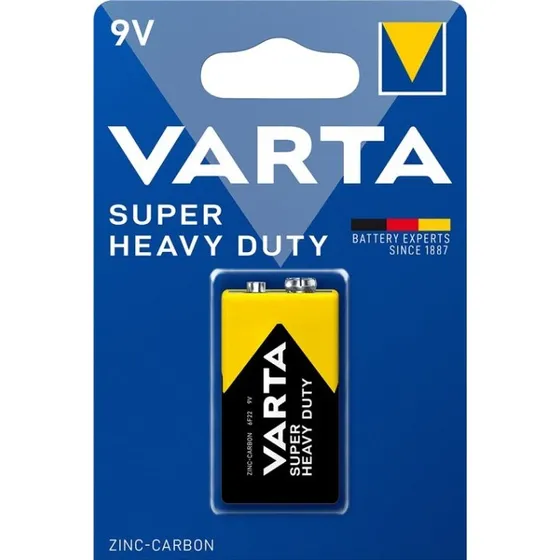 Varta 6F22 9 V Zink-karbon batteri, 1 stk. (2022)