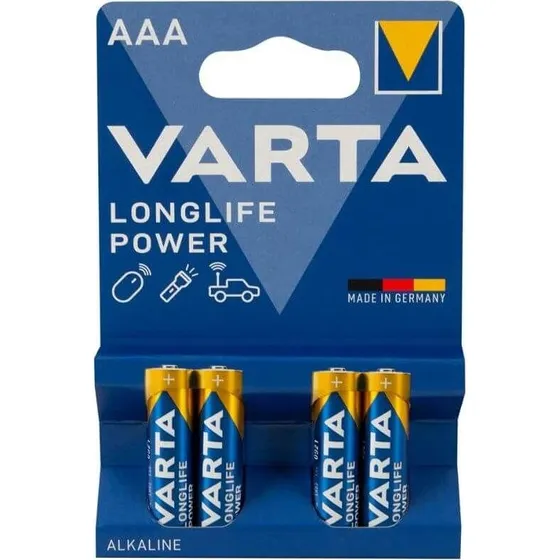 Varta High Energy AAA Batterier 4 stk.