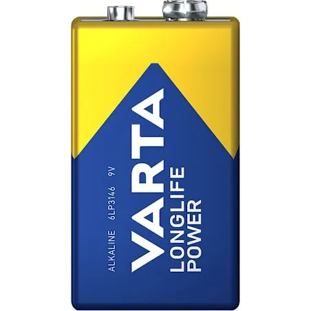 Varta Alkalisk Longlife Power 9V Batteri 6LR61