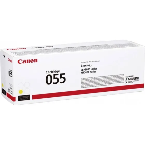 Canon 055 Gul Toner 2100 sider - Original