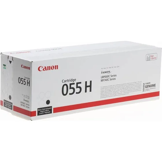 Canon 055H Sort Høj Kapacitet (7600 sider)