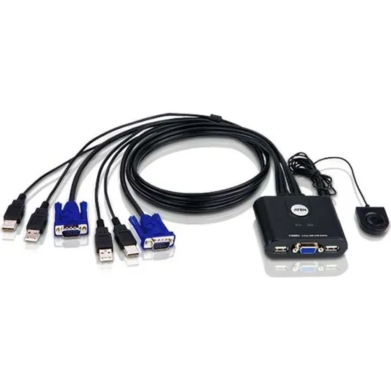 ATEN CS22U 2-Port KVM-Switch Sort