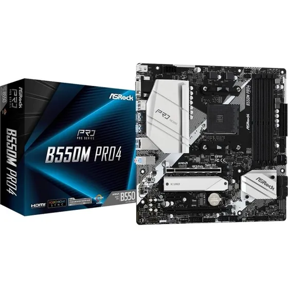 ASRock B550M Pro4 Micro-ATX AMD B550 Socket AM4
