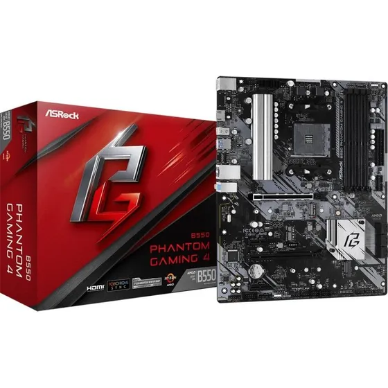 ASRock B550M Phantom Gaming 4 AM4 mATX-bundkort