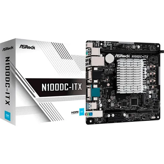 ASRock N100DC-ITX Mini-ITX Bundkort med Intel N100