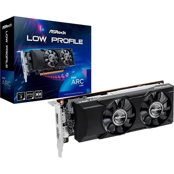 ASRock Intel Arc A310 Low Profile 4GB GDDR6 Grafikkort