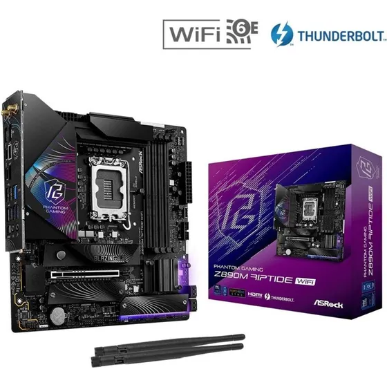 ASRock Z890M Riptide WiFi Micro-ATX Bundkort