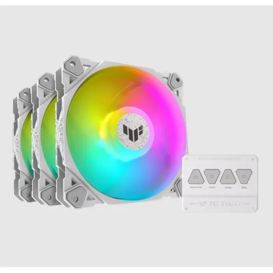 ASUS TUF Gaming TF120 ARGB Hvid 3-pak 120 mm