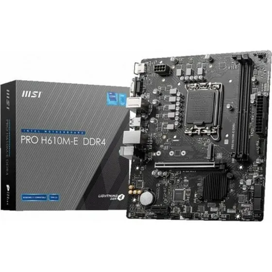 MSI PRO H610M-E DDR4 - mATX bundkort, LGA 1700, DDR4