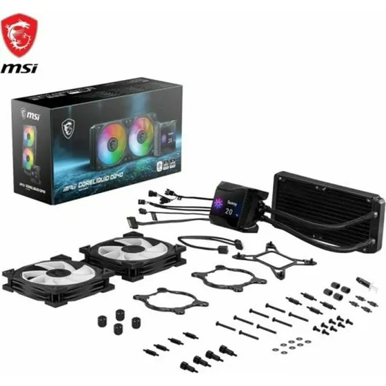 MSI MAG CoreLiquid D240 - Flydende CPU-køling med LCD & ARGB