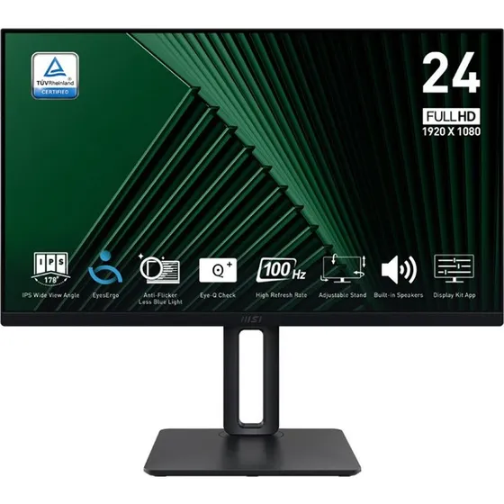 MSI PRO MP245PG 24" IPS Full HD 100Hz 1ms Skærm, Sort