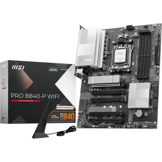 MSI PRO B840-P WIFI Bundkort, AMD AM5, ATX, DDR5