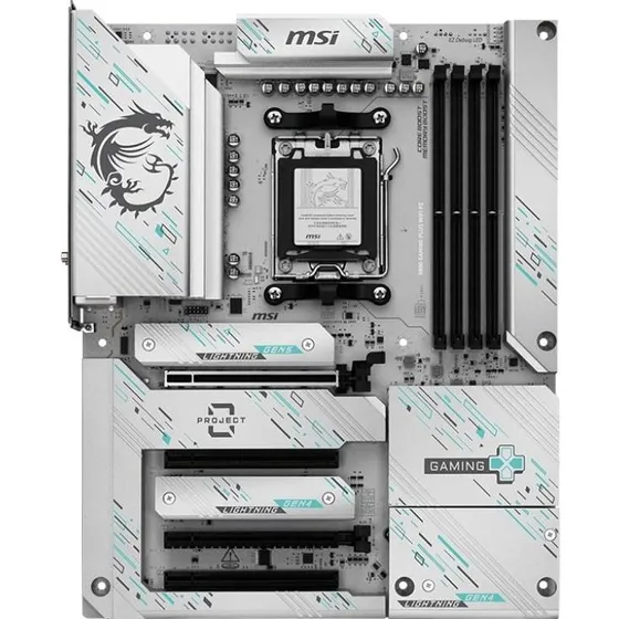 MSI B850 Gaming Plus WiFi PZ Hvid AM5 DDR5 WiFi 7