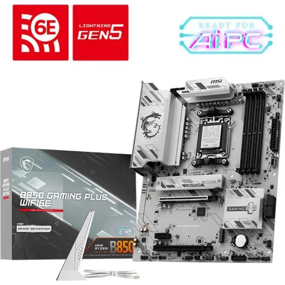 MSI B850 GAMING PLUS WIFI6E ATX AM5 DDR5