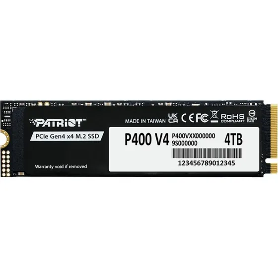 Patriot P400 V4 4TB M.2 NVMe SSD PCIe 4.0 x4