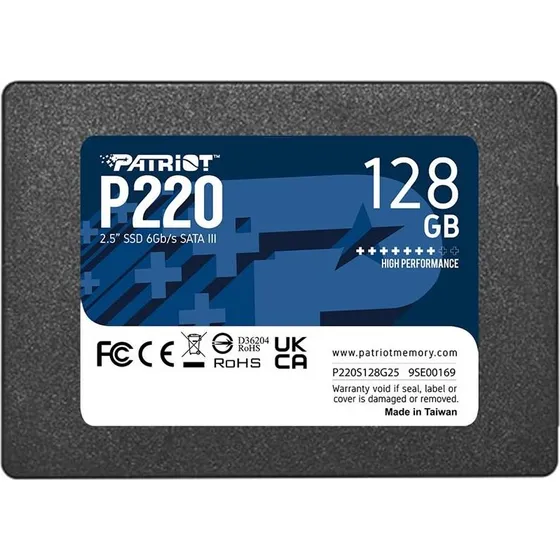 Patriot P220 128 GB 2,5" SSD SATA III