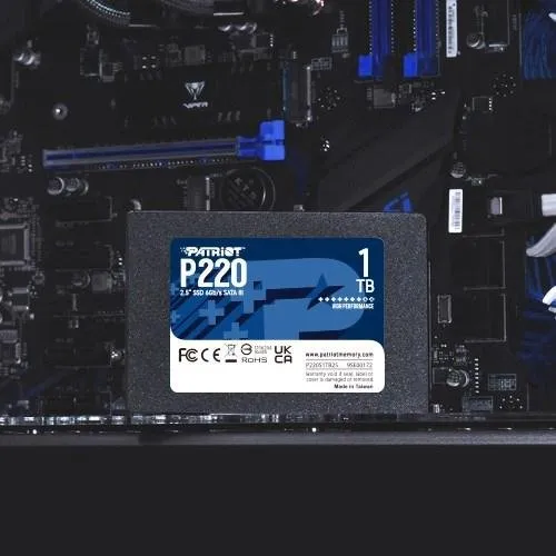 Patriot P220 1 TB SSD 2,5" SATA III Sort