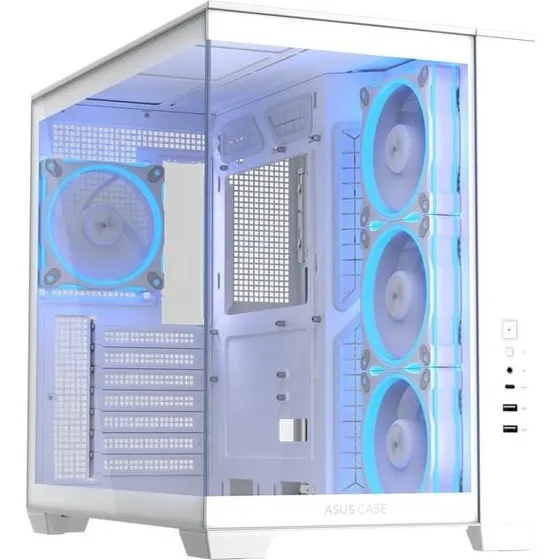 ASUS A32 Plus TG ARGB Hvid PC-kabinet