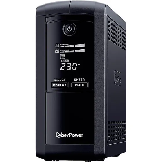 CyberPower VP1000ELCD 1000VA/550W UPS med LCD, sort
