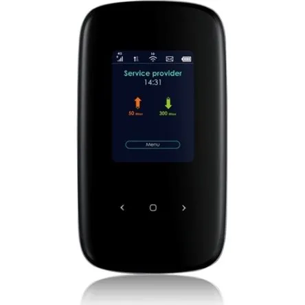 Zyxel LTE2566-M634 4G LTE Mobilt Hotspot, Svart, Dual-band Wi-Fi 5