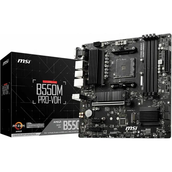 MSI B550M PRO-VDH - Micro-ATX AMD AM4 Bundkort