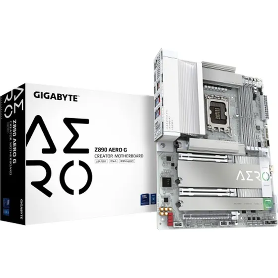 Gigabyte Z890 AERO G Bundkort Hvid LGA 1851 ATX