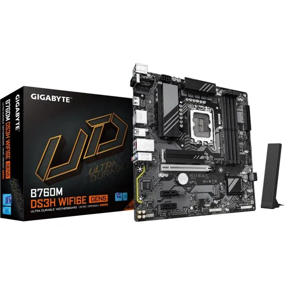 Gigabyte B760M DS3H WiFi 6E Gen5 LGA1700 DDR5