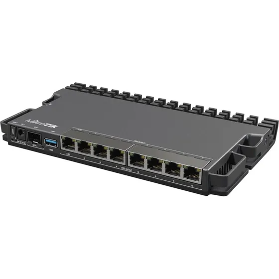 MikroTik RB5009UG+S+IN 2,5GbE Router, sort, 1GB RAM
