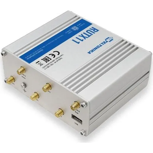 Teltonika RUTX11 4G Dual-Band Router, Grå, Gigabit Ethernet
