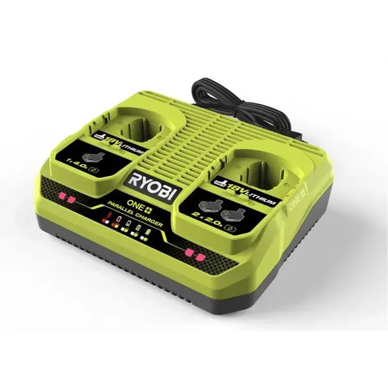 Ryobi RC18240 Dobbelt Hurtiglader til ONE+ 18V