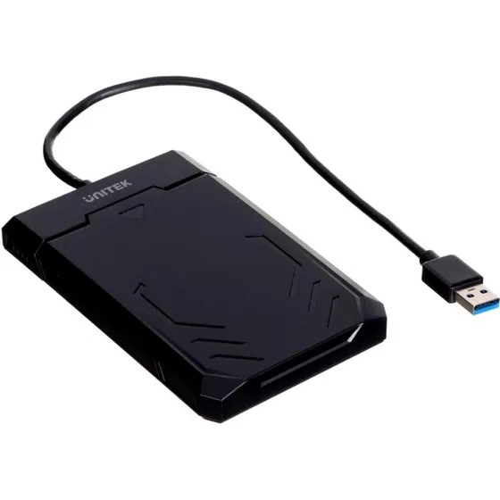 Unitek Y-3036 2,5" USB 3.2 Gen 1 Harddiskkabinet, sort
