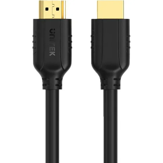 Unitek HDMI-kabel 5 m 4K 60 Hz, sort, strenget