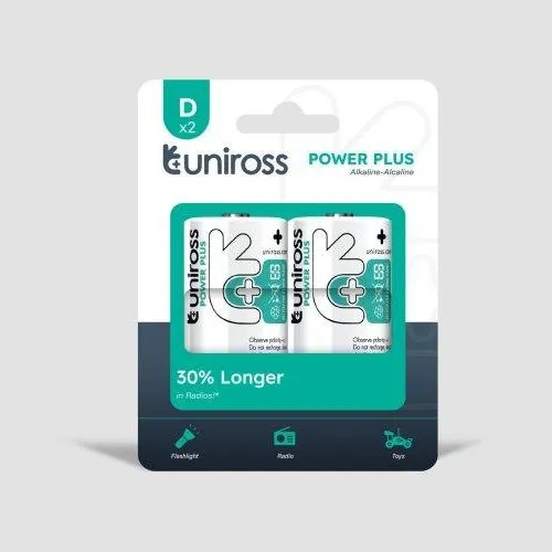 Uniross Power Plus D/LR20 Alkaline 2 stk.
