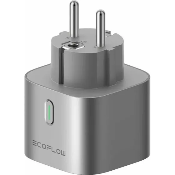 Ecoflow Smart Plug WiFi 10 A, sølvgrå