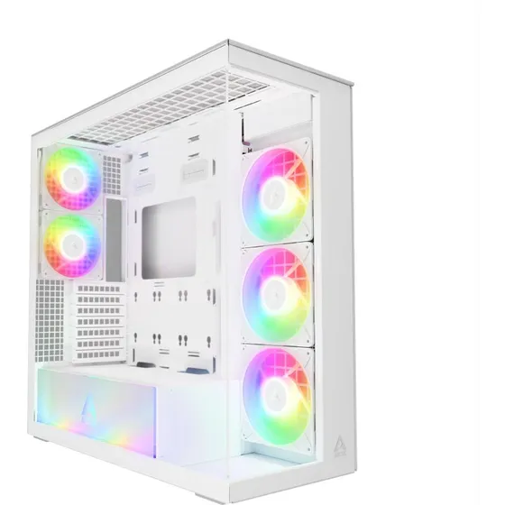 Arctic Xtender White Miditower - Udvidet ATX, Glas, 420mm vandkøling