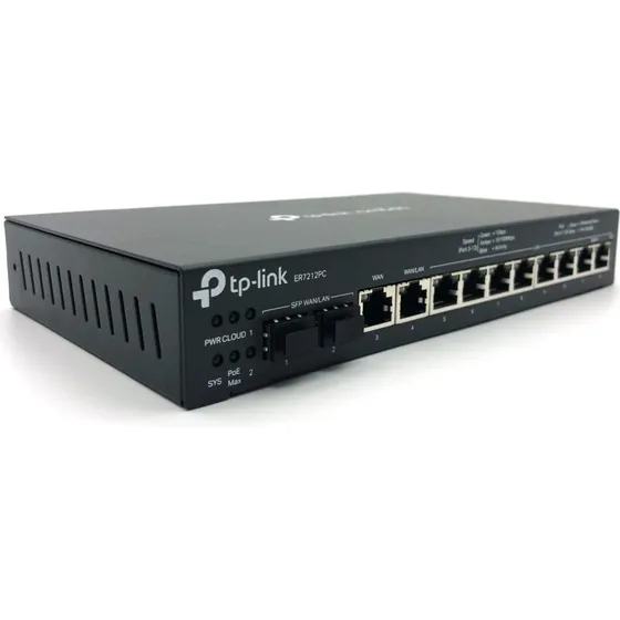 TP-Link Omada ER7212PC V1 8-port Gigabit Router med 4 WAN-porte