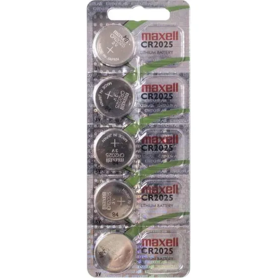 Maxell CR2025 3V 5 stk. knappcellebatterier