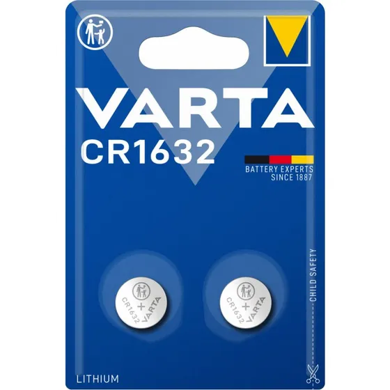 VARTA CR1632 3V Lithium Knappcelle 2-pack