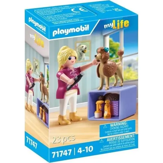 PLAYMOBIL 71747 Hundefrisør med puddel og tilbehør, My Life
