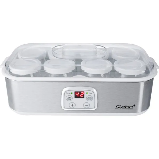 Steba JM 3 Yoghurtmaker 1,4 l, rustfrit stål/hvid