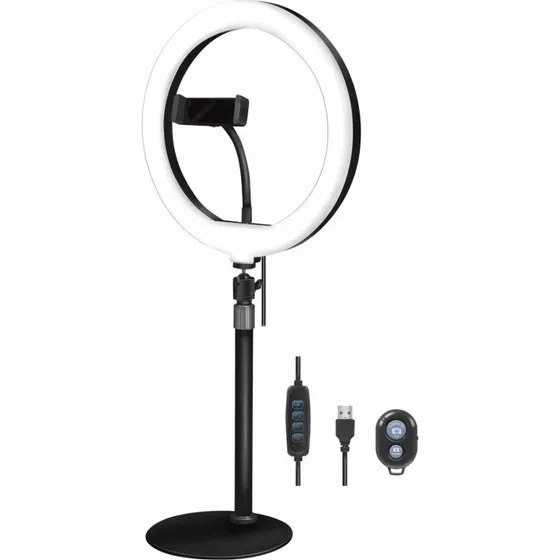 Ringlight for smartphone Ø20 cm med bordstativ