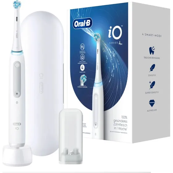 Oral-B iO Series 4 Quite Hvid Roterende Tandbørste