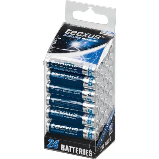 Tecxus AAA-batterier 24 stk. Alkalisk 1,5 V