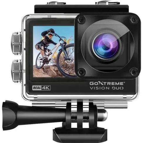 Easypix GoXtreme Vision DUO 4K Actionkamera – 4K/60fps, WiFi, 30m vandsikker