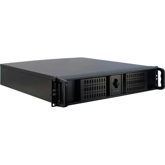 Inter-Tech IPC 2U-2098-SK 2U Rackkabinet, sort, microATX